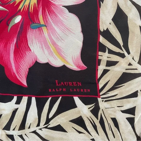 NWT Lauren Ralph Lauren sheer silk scarf